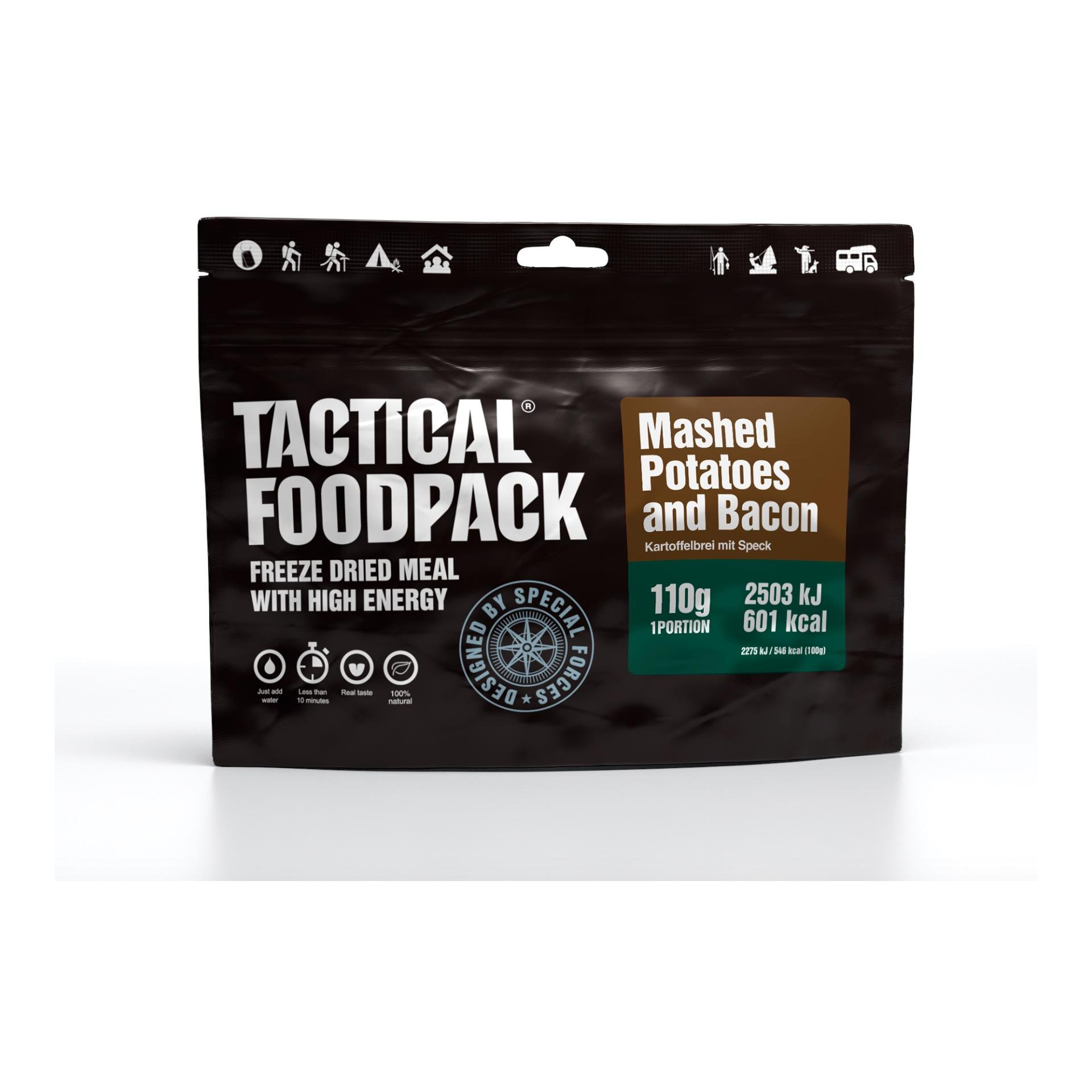 Image of Tactical Foodpack Mashed Potatoes and Bacon - Schwarz - bei Hauptner.ch