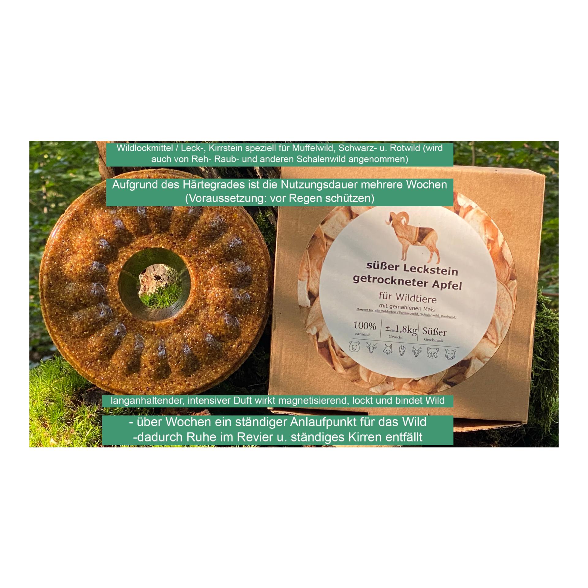 Leckstein süßer Apfel (getrockneter Apfel)