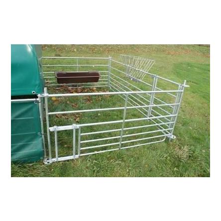 Weideunterstand mit Windschutznetzen und Auslaufset