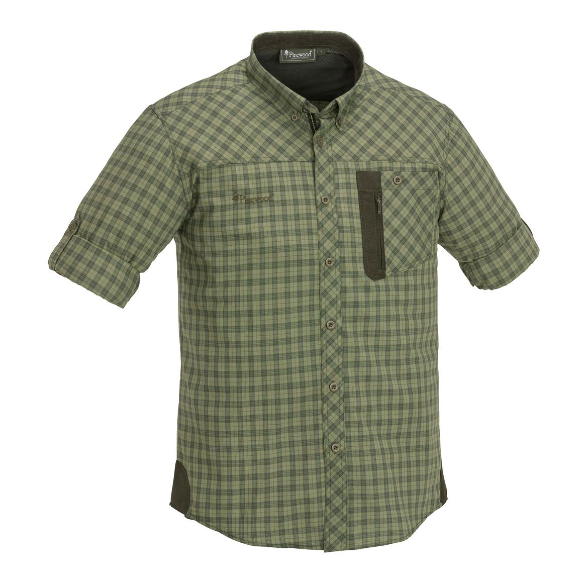 Pinewood Wolf Langarm Hemd - oliv/kariert