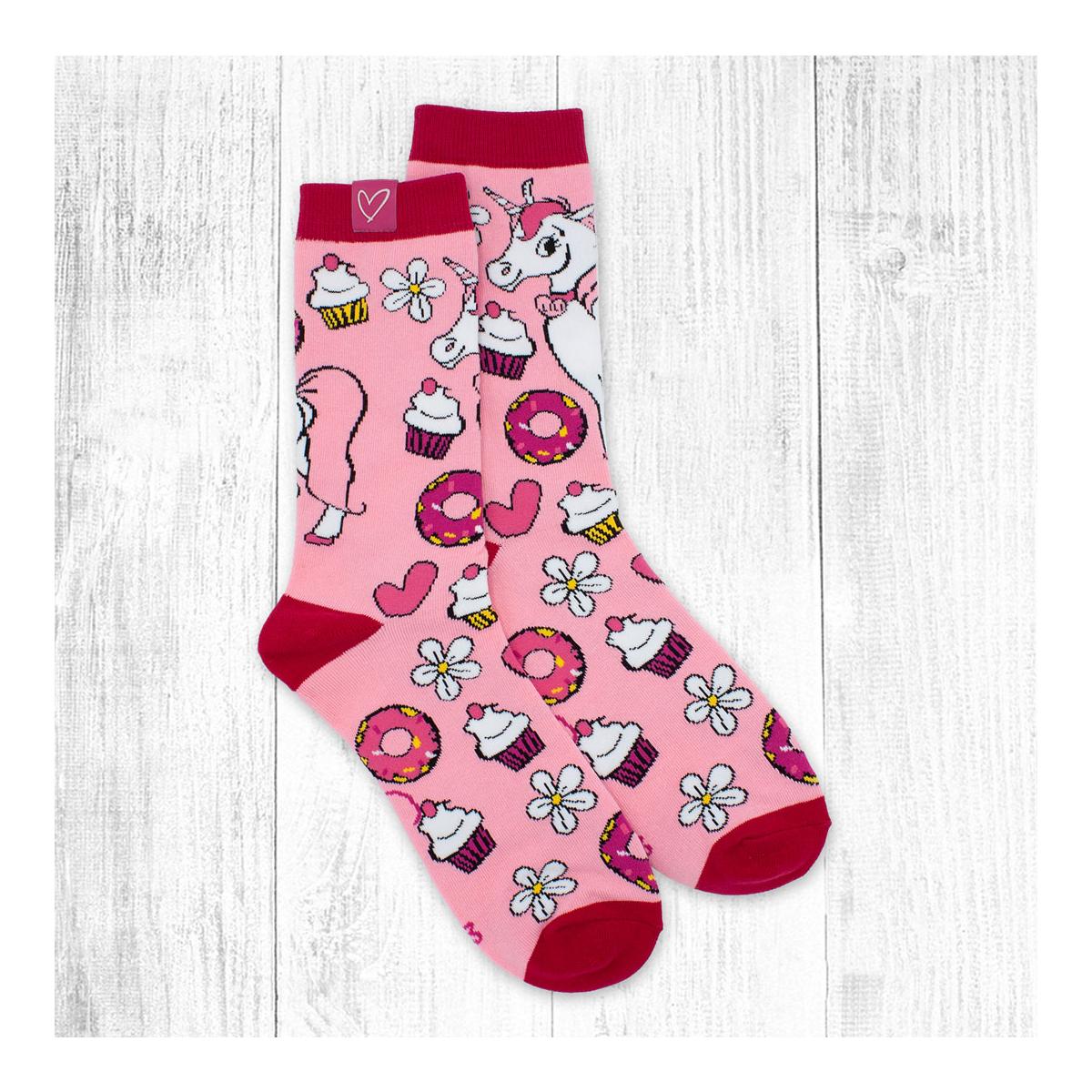 Image of Soulhorse Socken Lili Unicorn - Rosa/Pink - bei Hauptner.ch