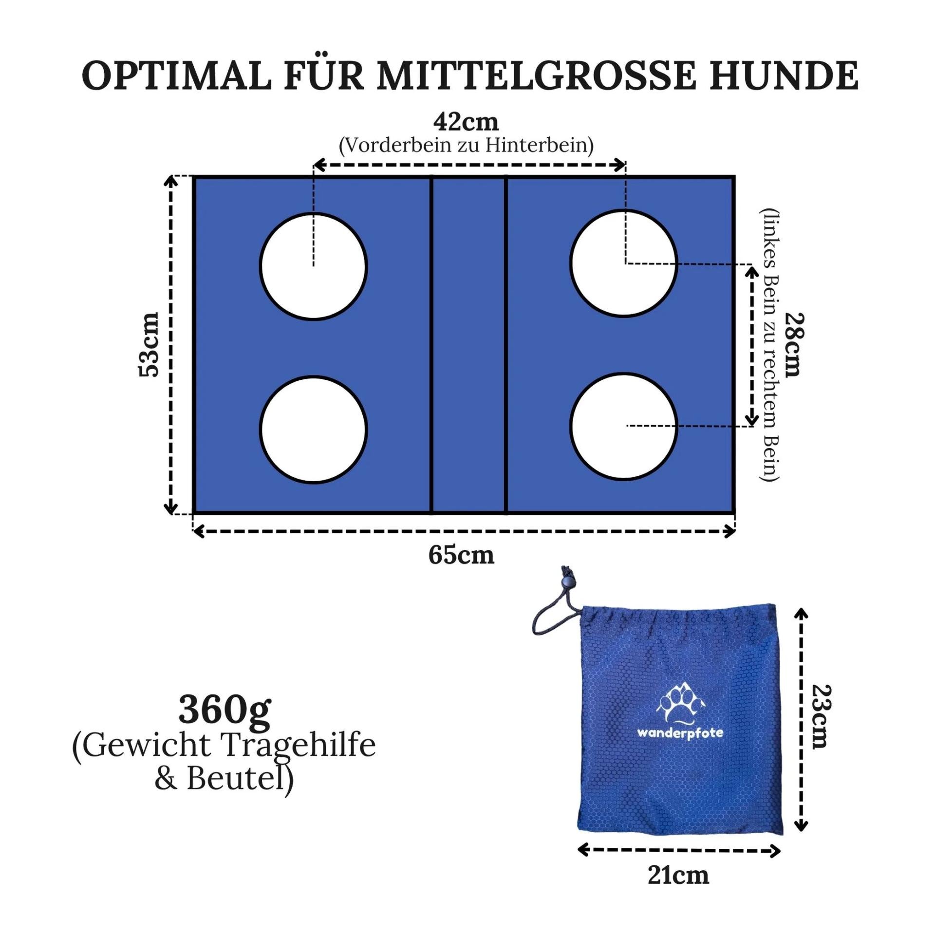 Notfallrucksack & Tragehilfe für Hunde 