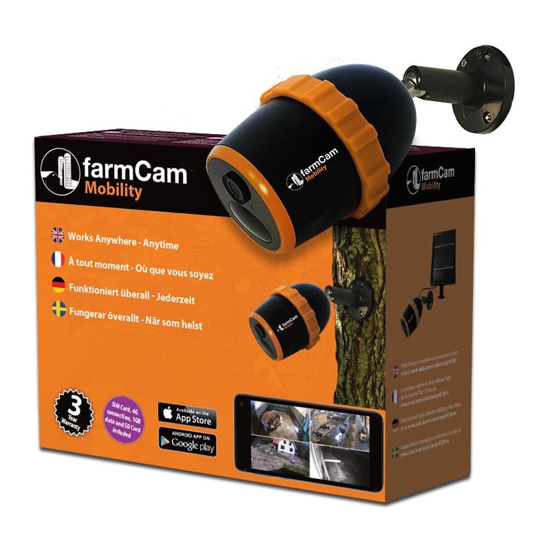 Image of LudaFarm FarmCam Mobility Überwachungskamera inkl. Solarladegerät - Schwarz - bei Hauptner.ch