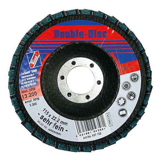Vlies-Fächerscheibe Double-Disc / 125 mm / fein