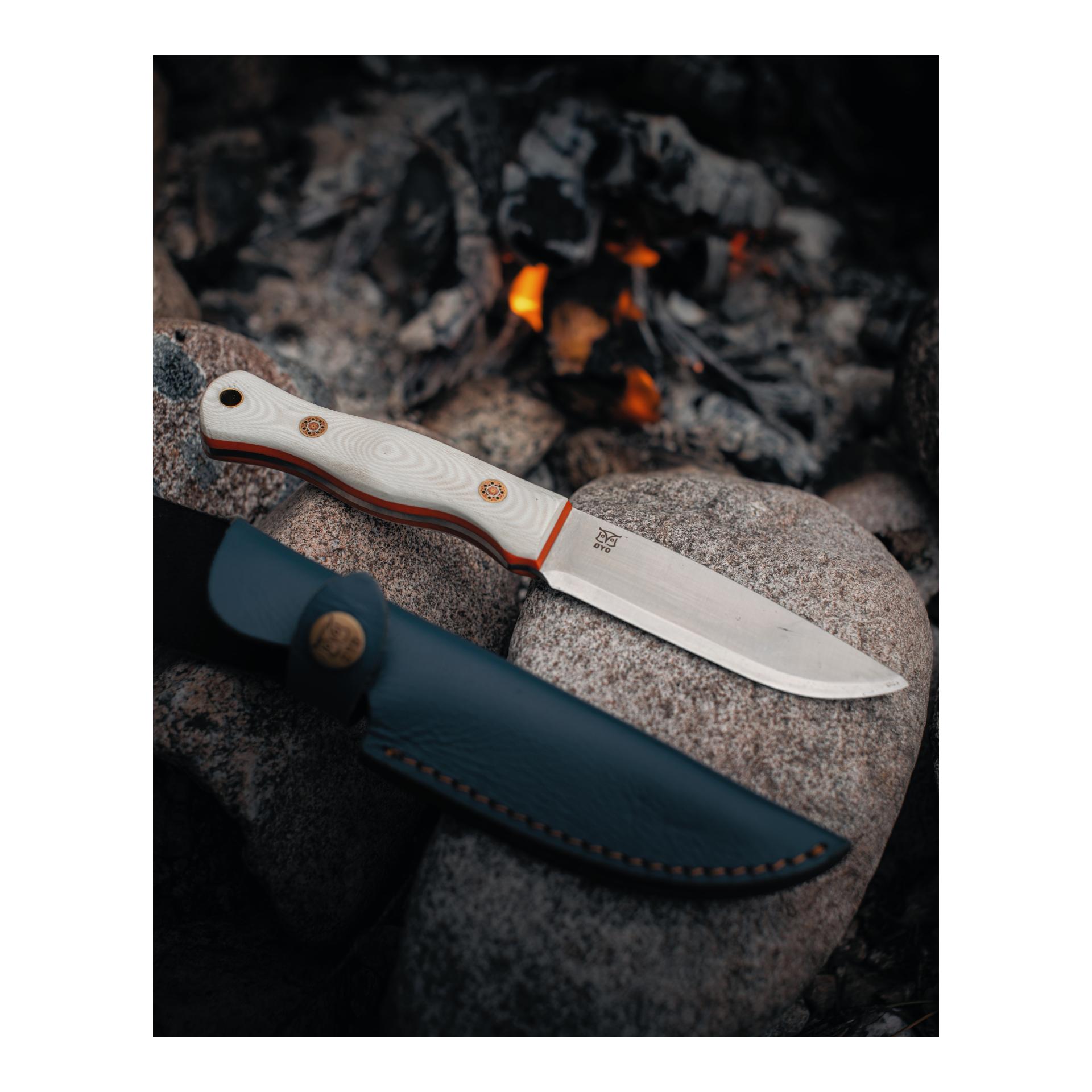 SVALBARD - Jagd/Outdoormesser mit Lederscheide (Full Tang)