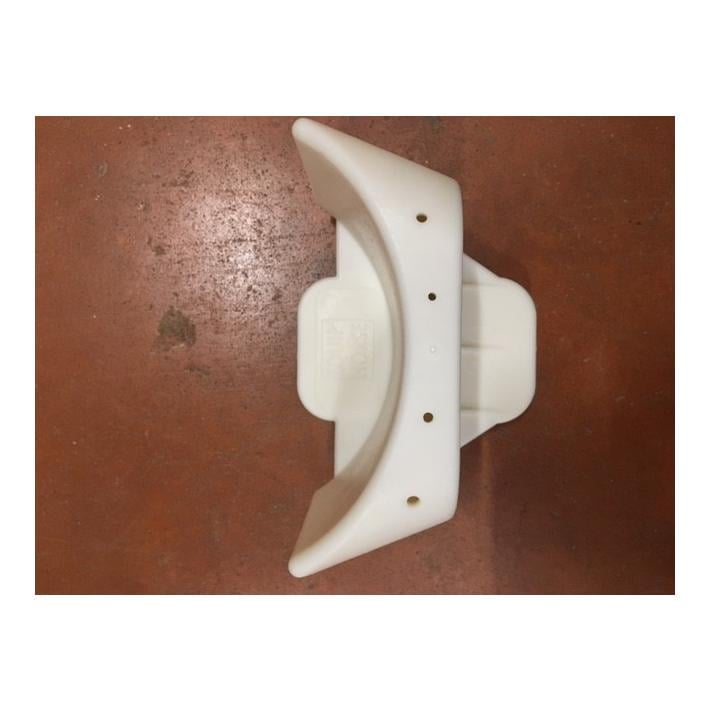 Hindernisauflage Kunststoff tief - weiss