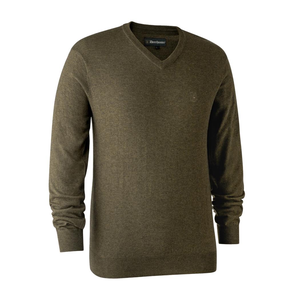 Image of Deerhunter Kingston Pullover mit V-Ausschnitt - Cypress bei Hauptner.ch