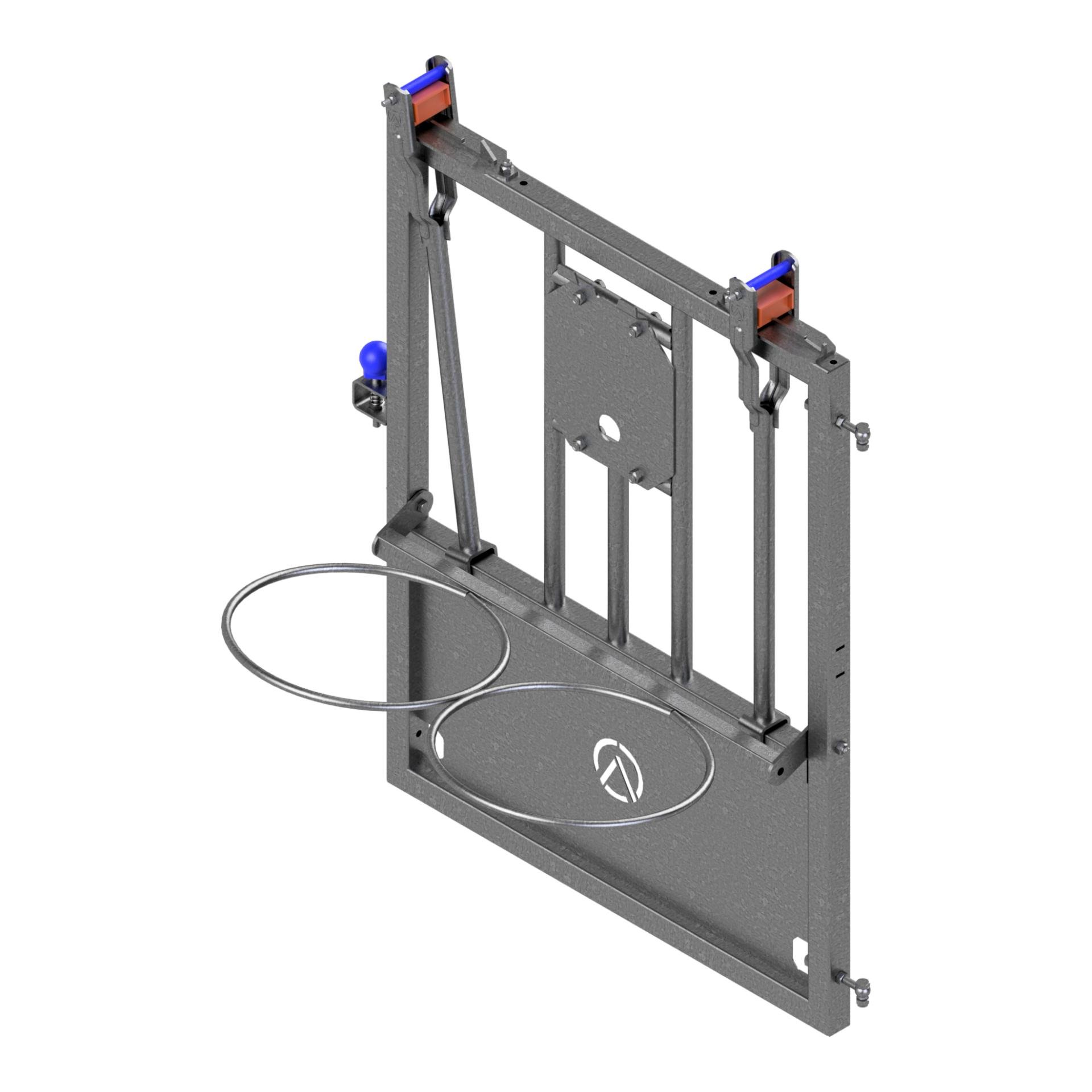 Kälberbox: Frontelement mit Eimerhalter Ø 370 mm