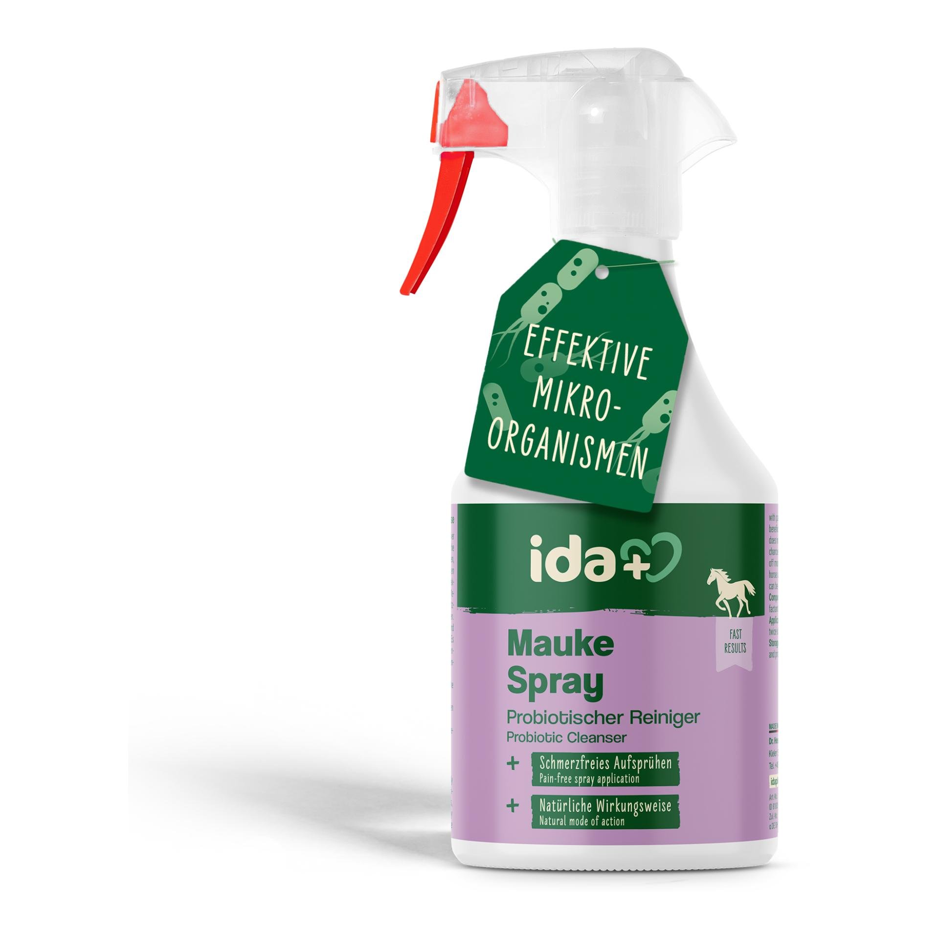 IdaPlus Mauke Spray für Pferde - schnelle Hilfe bei Mauke, Strahlfäule & Ekzemen 