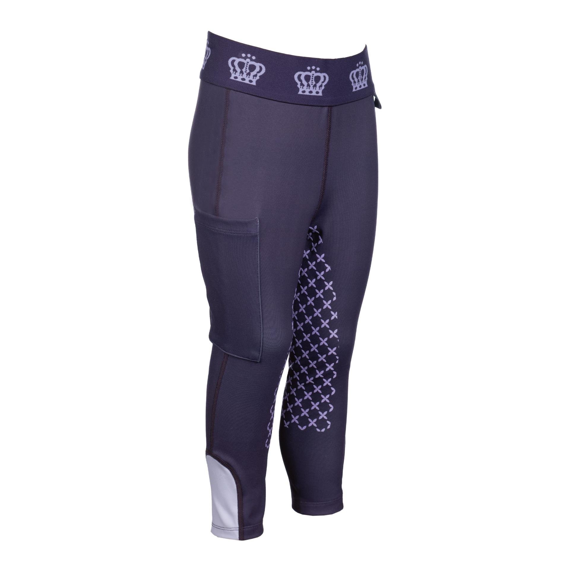 Kinder Reitleggings Lola Silikon-Kniebesatz