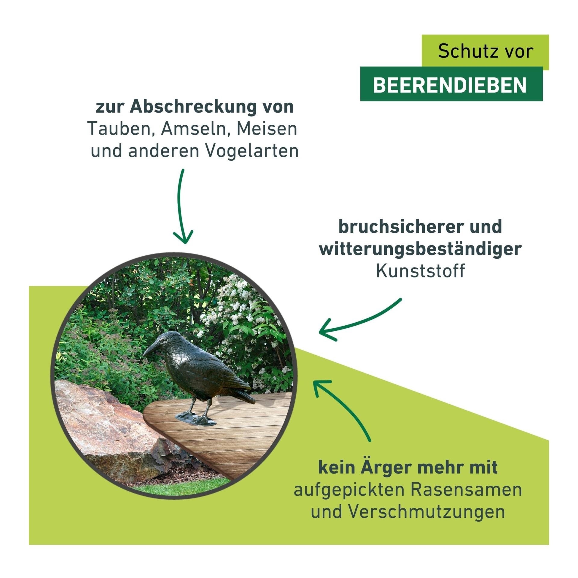 Windhager Tierfigur "Rabe" gross - schwarz