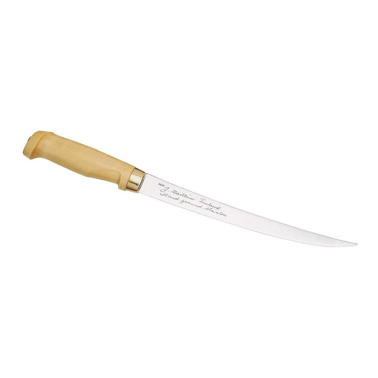 Image of Marttiini Finnisches Filetiermesser, Klinge 23 cm, Holzgriff - Beige / Nude - bei Hauptner.ch