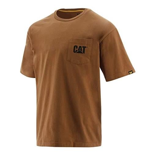 Image of Caterpillar Logo Pocket T-Shirt - bronze bei Hauptner.ch
