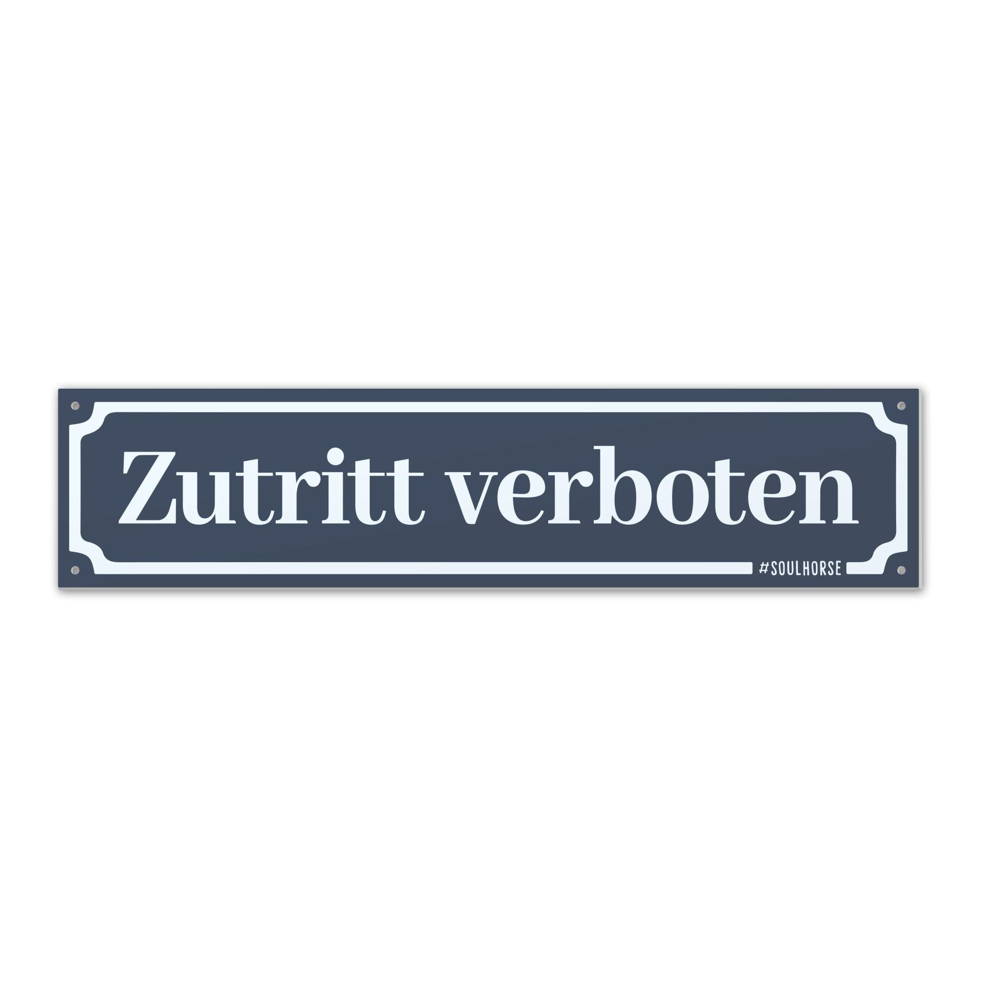 Boxenschild “Zutritt verboten”