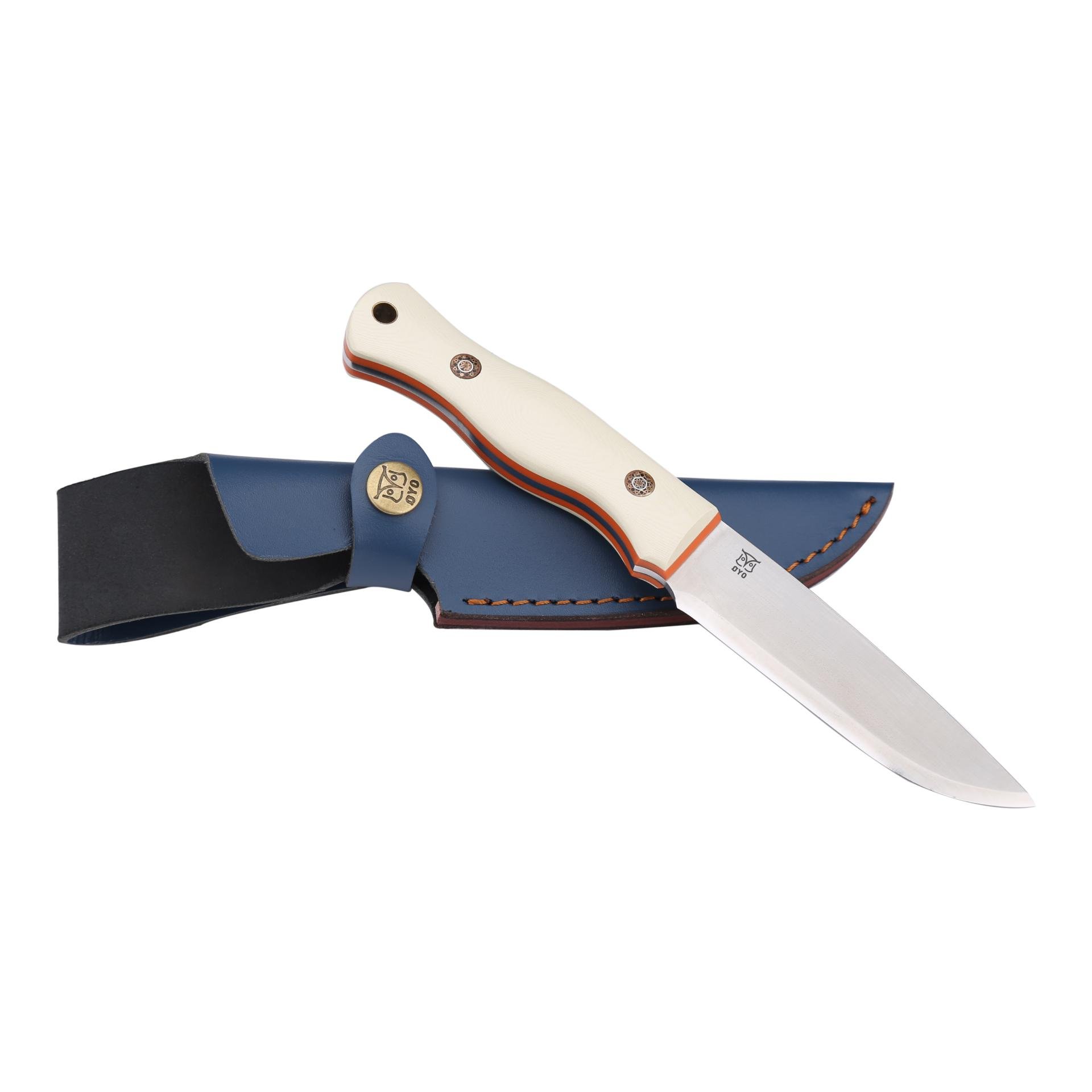 SVALBARD - Jagd/Outdoormesser mit Lederscheide (Full Tang)