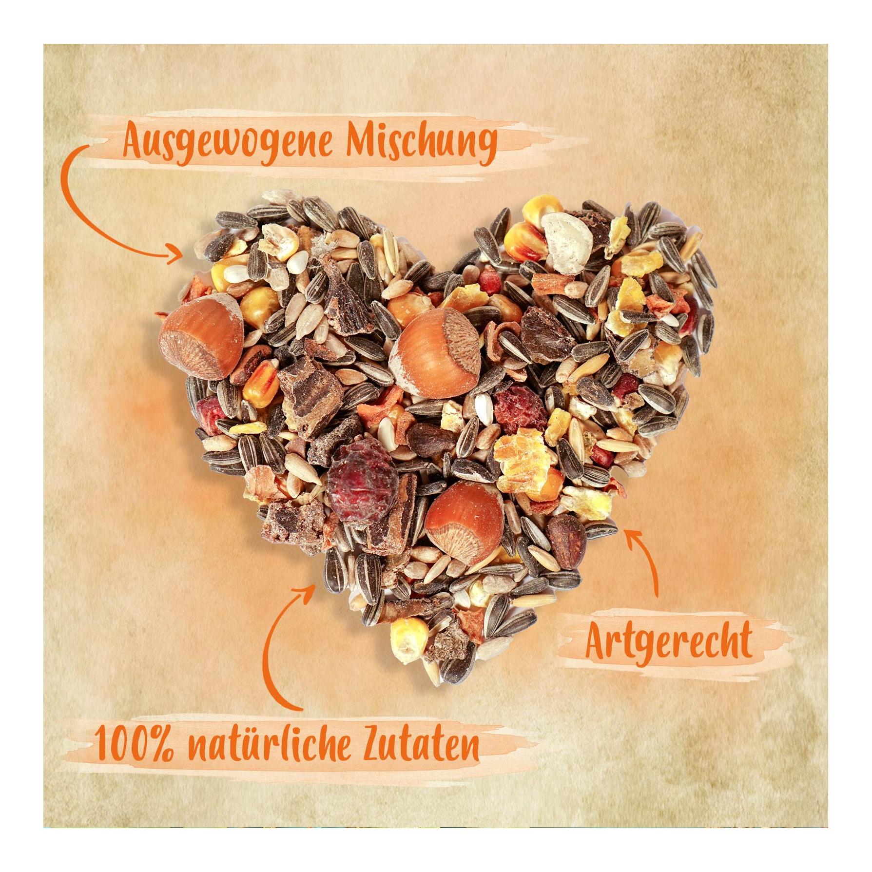 Nourriture pour écureuil Edel - Nourriture toute l’année, adaptée à l’espèce, dans un seau pratique