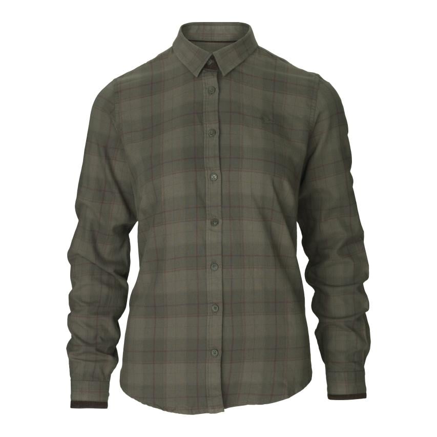 Image of Seeland Range Lady Bluse - pine green check bei Hauptner.ch