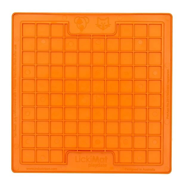 Image of LickiMat Leckmatte Playdate Original - orange bei Hauptner.ch