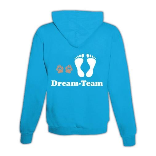Image of Schwesternuhr Hoodie Dream-Team Unisex - Hellblau/Türkis - bei Hauptner.ch