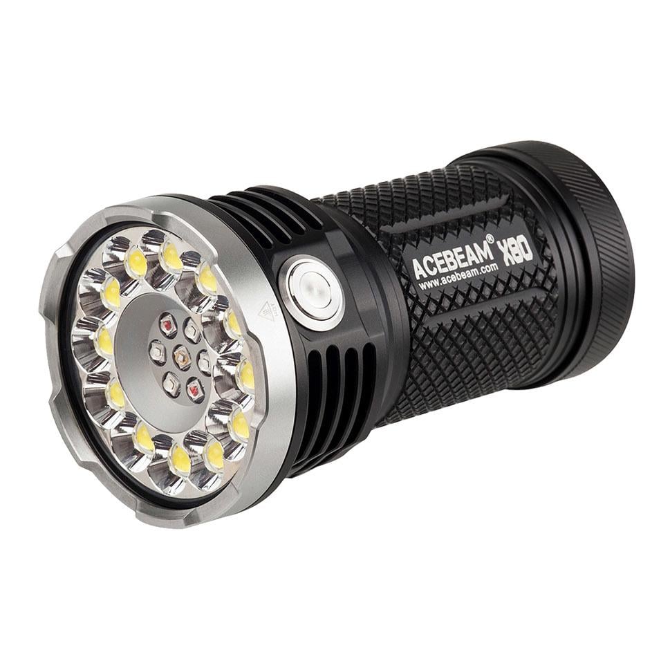 Image of AceBeam X80 25000 Lumen LED Taschenlampe - Schwarz - bei Hauptner.ch