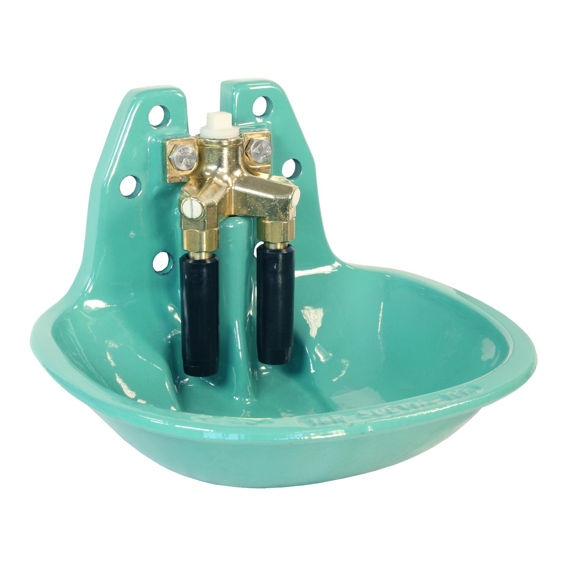 Image of Suevia Tränkebecken Mod. 19R mit Messing-Ventil - Grün - bei Hauptner.ch