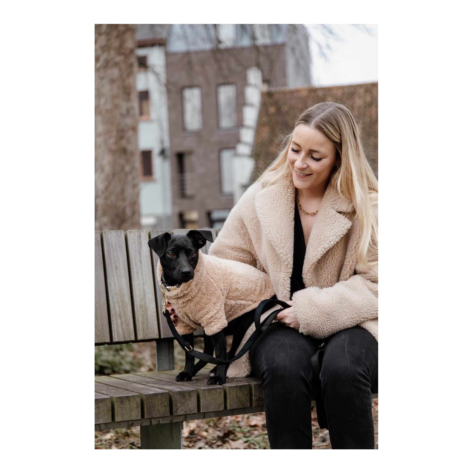 Hundepullover Teddy Fleece - beige