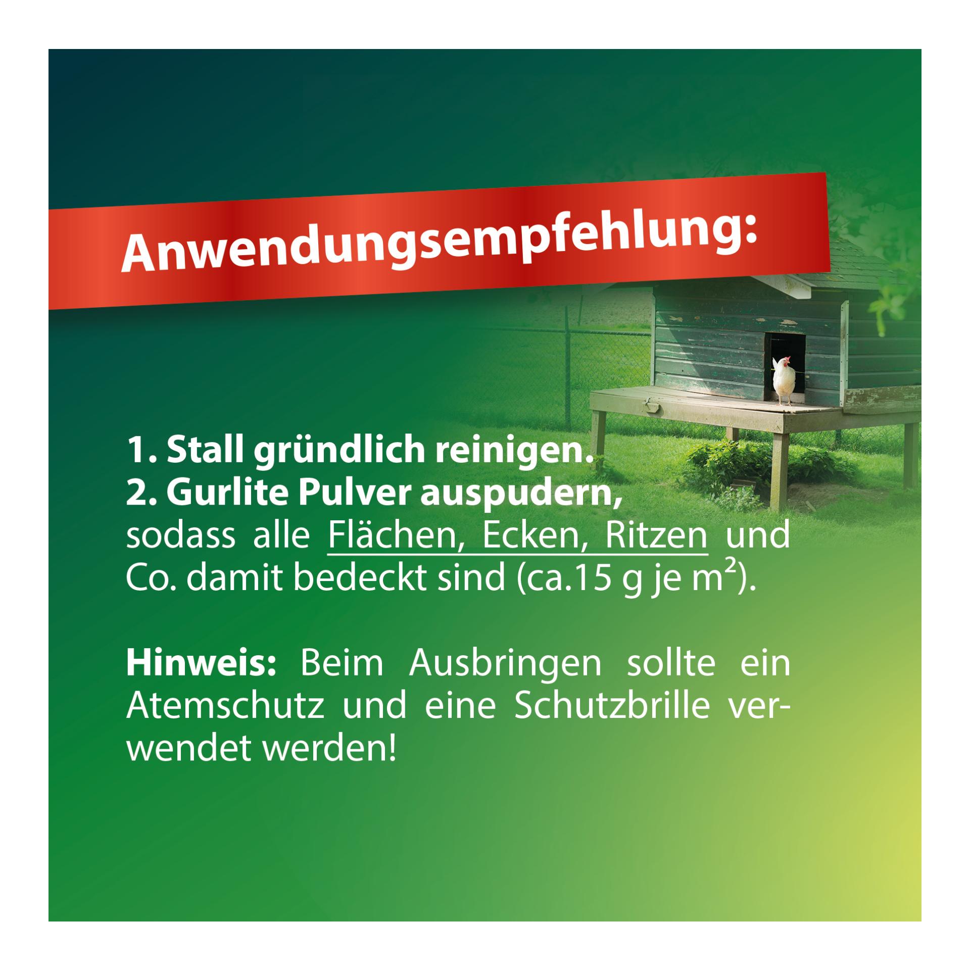 Gurlite Pulver - Bekämpfung von Milben