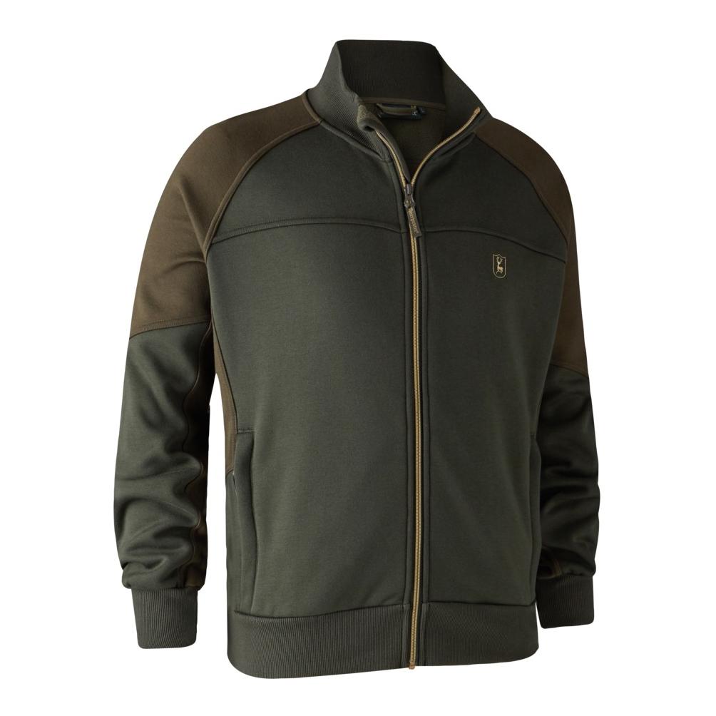 Image of Deerhunter Rogaland Sweat mit Rippstrickkragen - Adventure Green bei Hauptner.ch