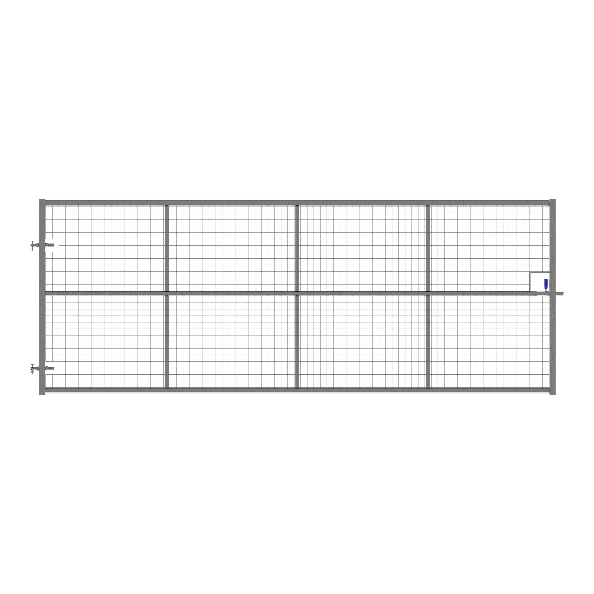 Portail de clôture - avec grille - hauteur 1.50 m