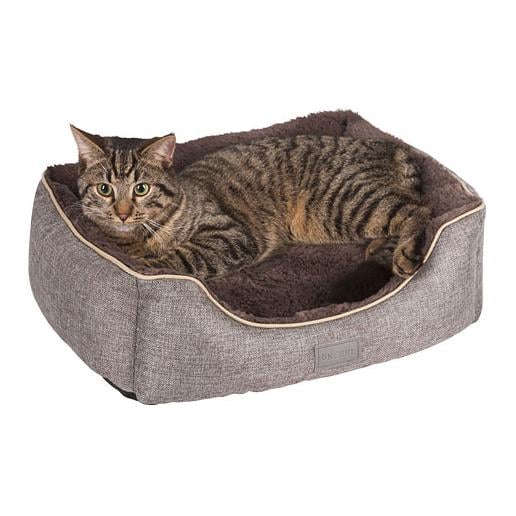 Kuschelbett Samuel, grau/braun