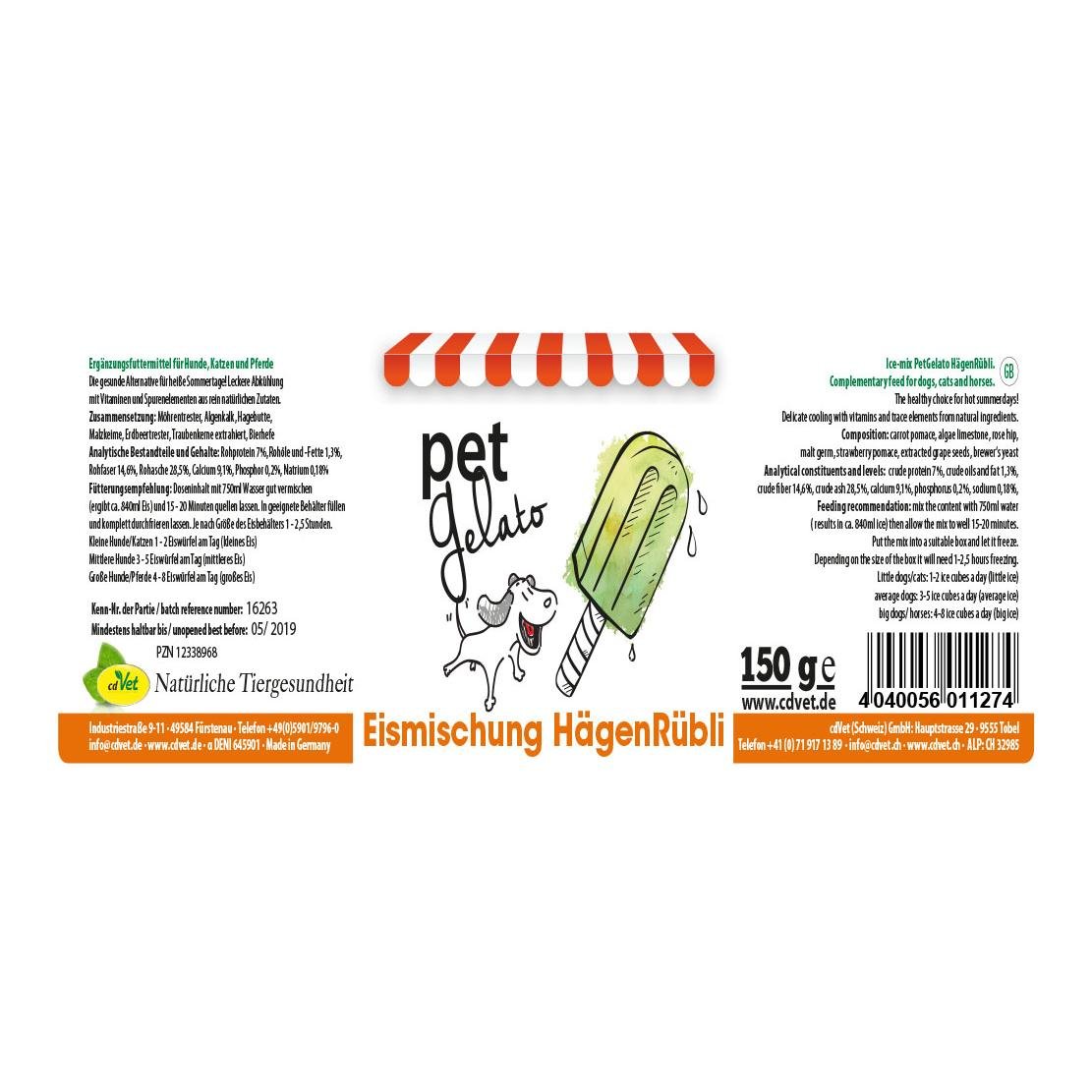 Hundeeis petGelato HägenRübli Hundeeis petGelato HägenRübli