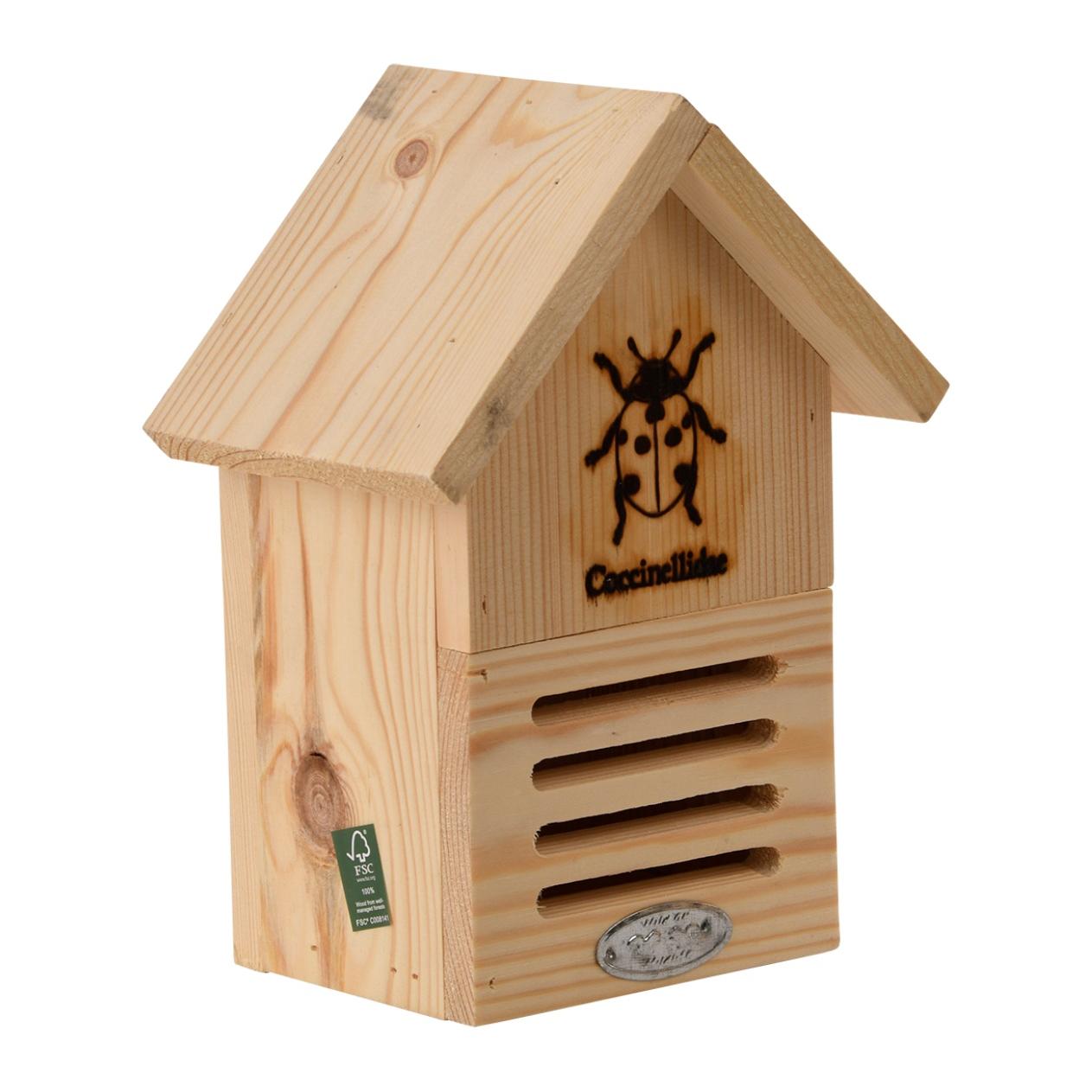 Marienkäferhaus mit Silhouette