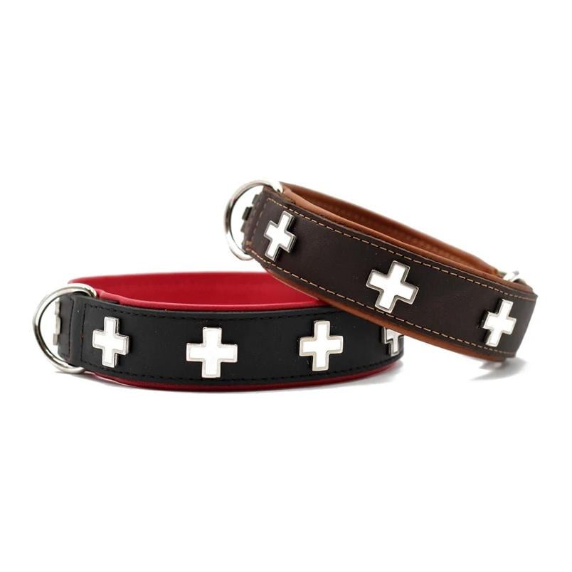 Maul Lederwaren Halsband Schweizer Kreuz 