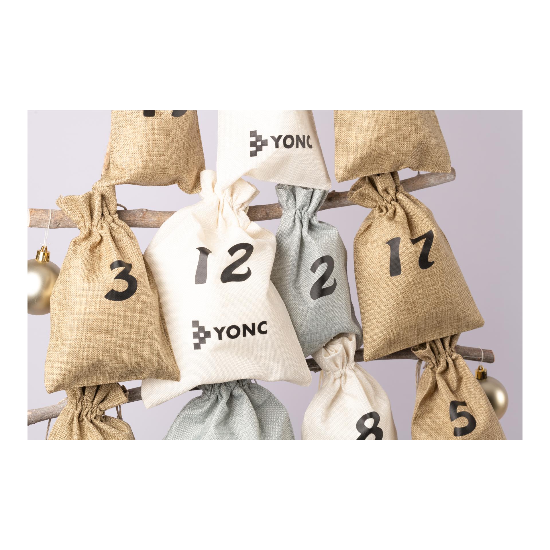 Adventskalender Beutel-Set YONC Jute-Look
