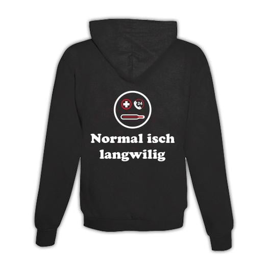 Hoodie mit Zipper Langweilig Unisex