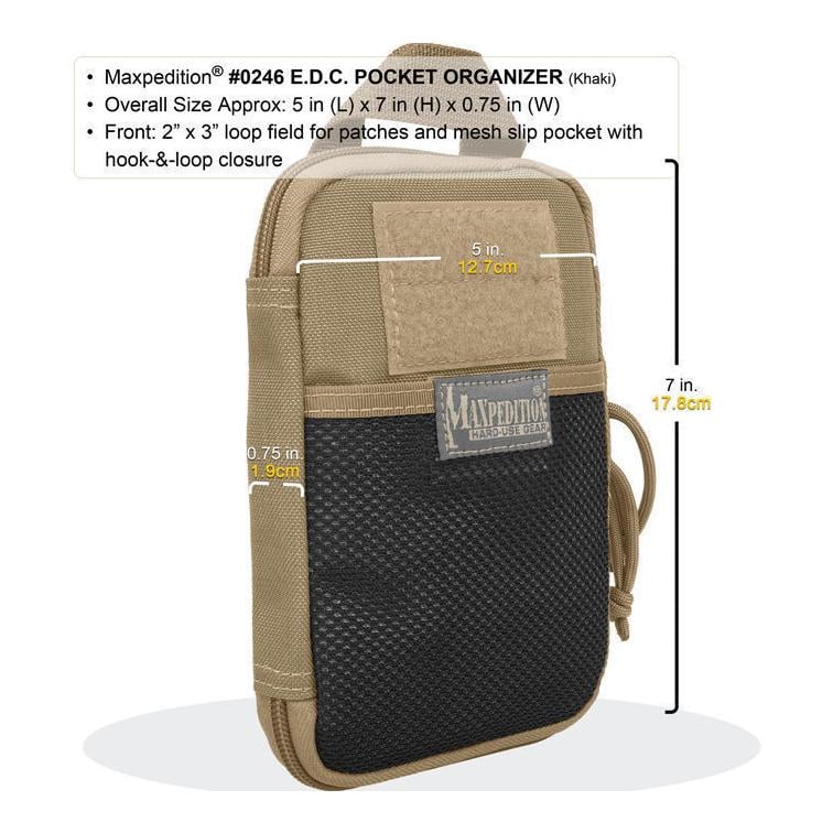 E.D.C. Pocket Organizer - Schwarz