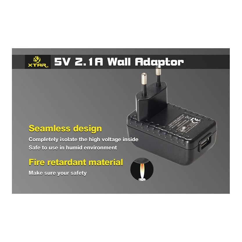 Adaptateur USB secteur XTAR 5V / 2,1 A (AA001)