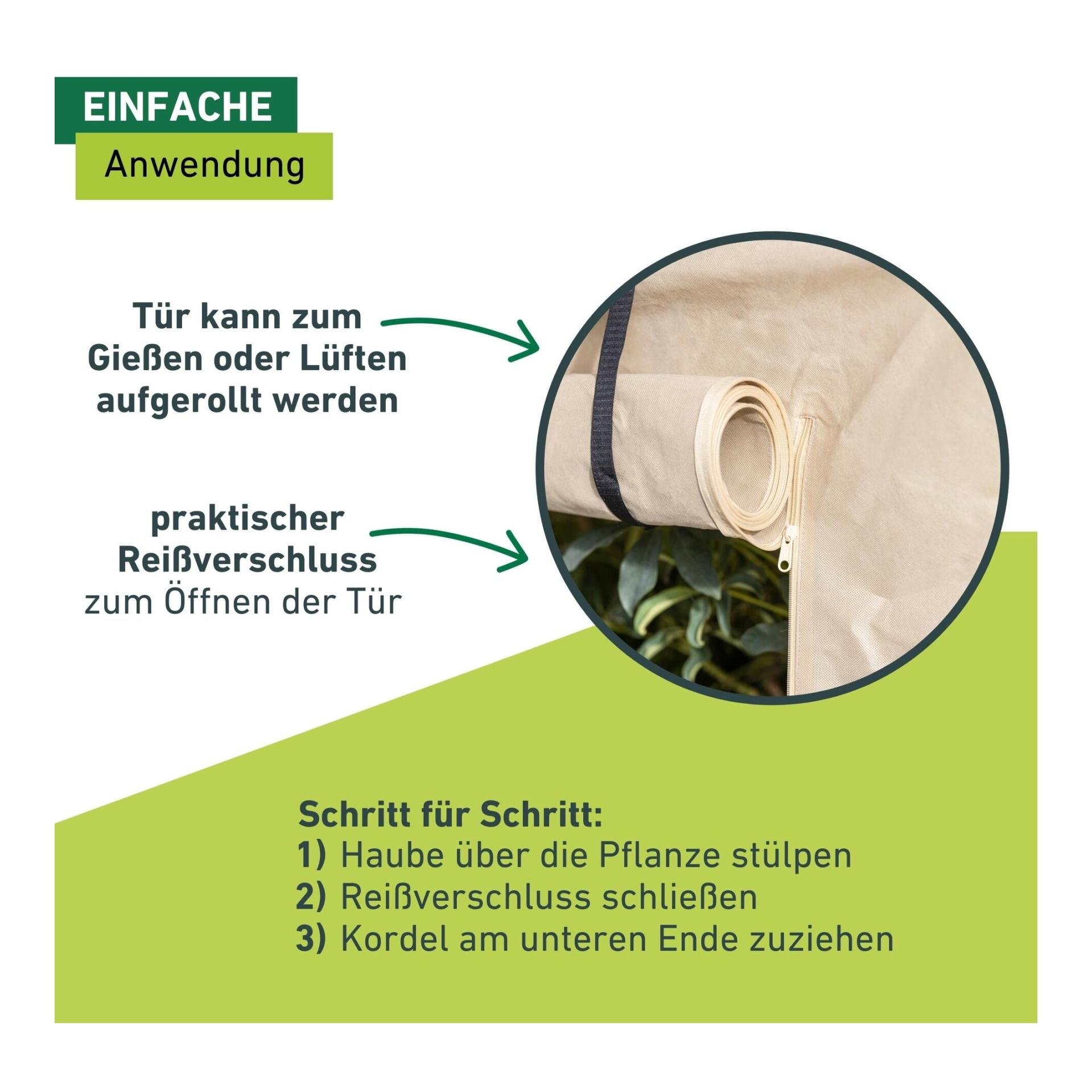 Wintervlieshaube EASY UP