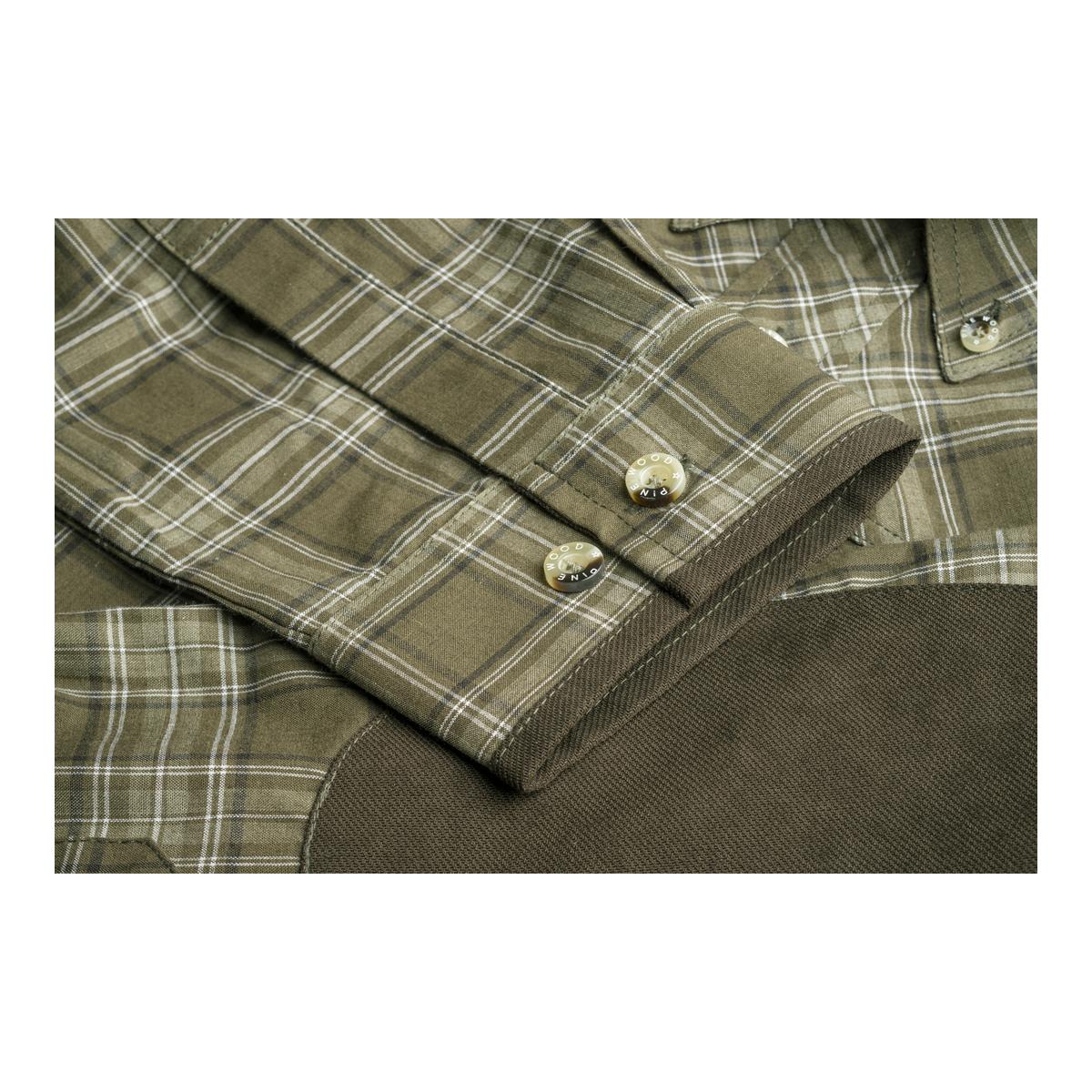 Pinewood Wolf Langarm Hemd - oliv/kariert