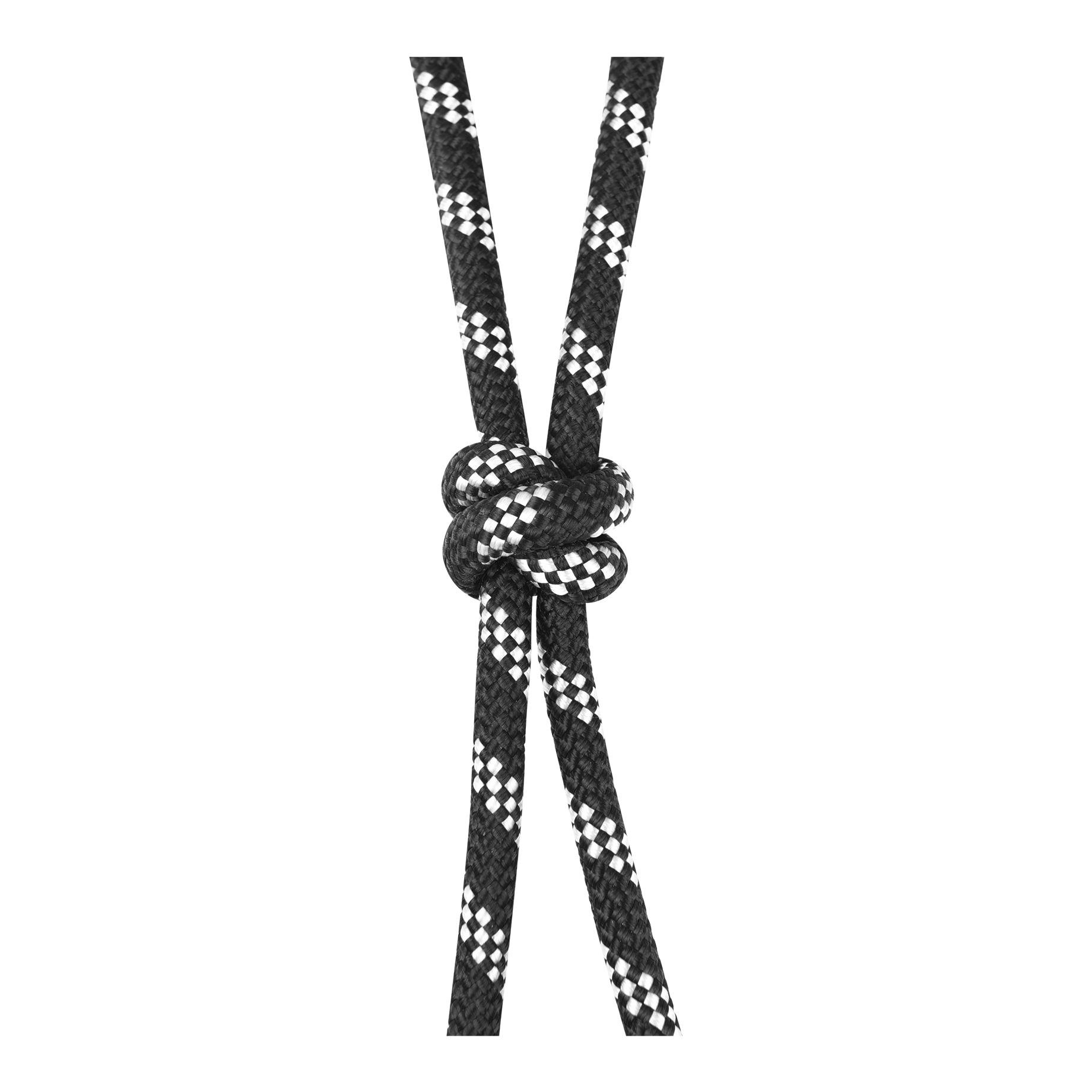 Knotenhalfter - schwarz/weiss