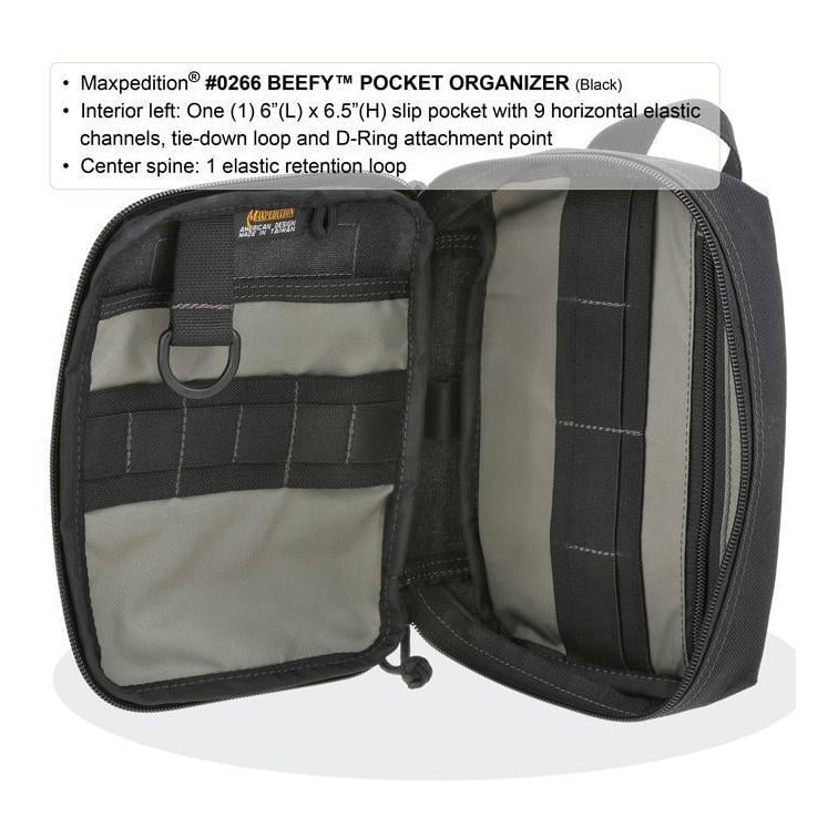 BEEFY™ Pocket Organizer - Schwarz