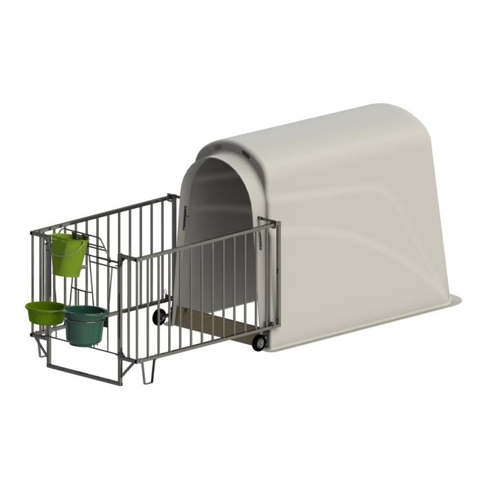 Kälberiglu - CalfHouse Master Plus mit leichter Umzäunung