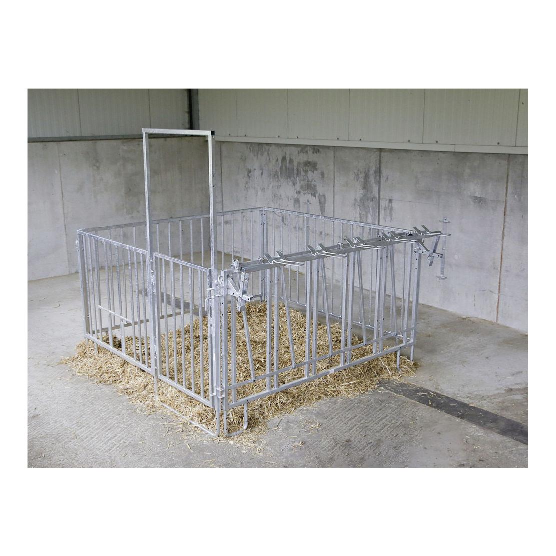 Fanggitter 7 Plätze, modulare Zaunaufstallung