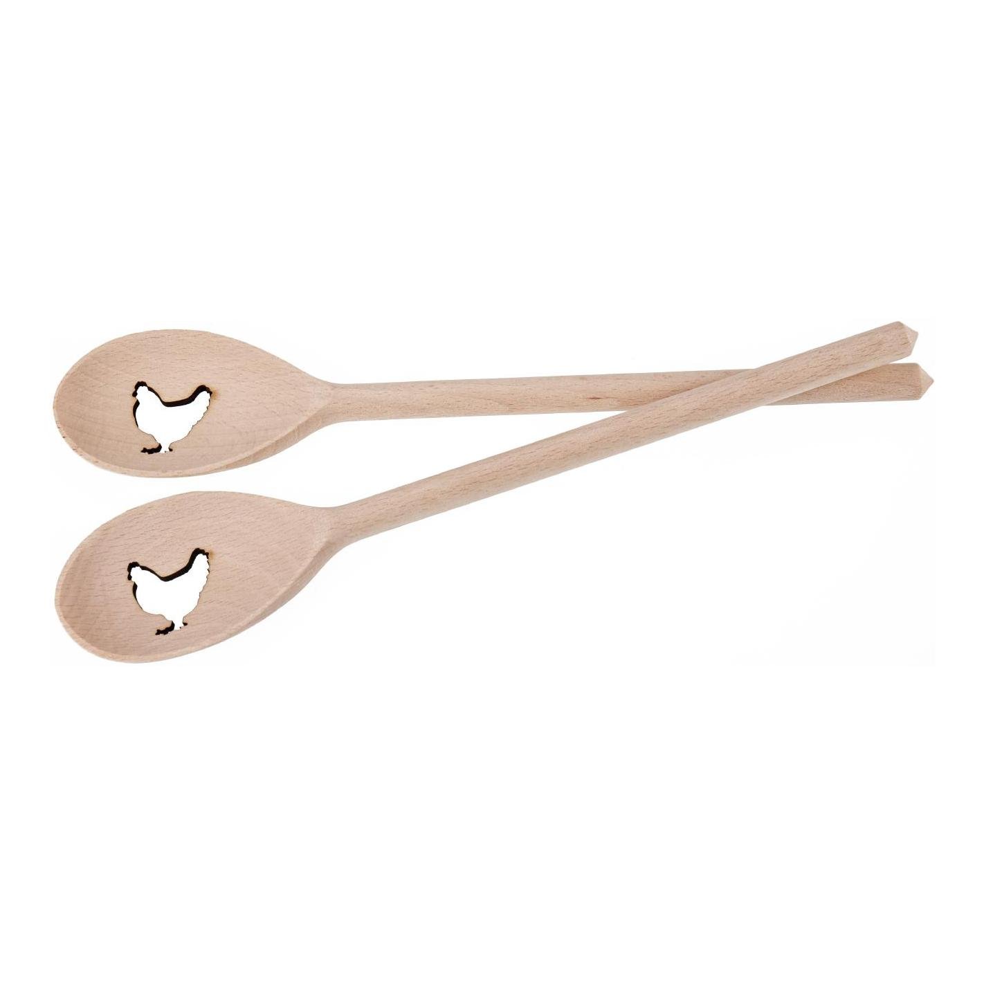 Holz Kochlöffel Buche - HUHN