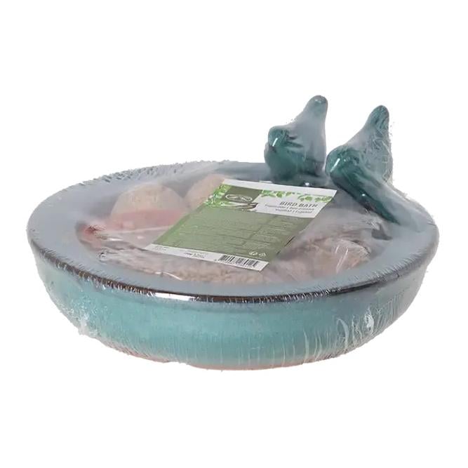 Vogeltränke rund + Futter sort