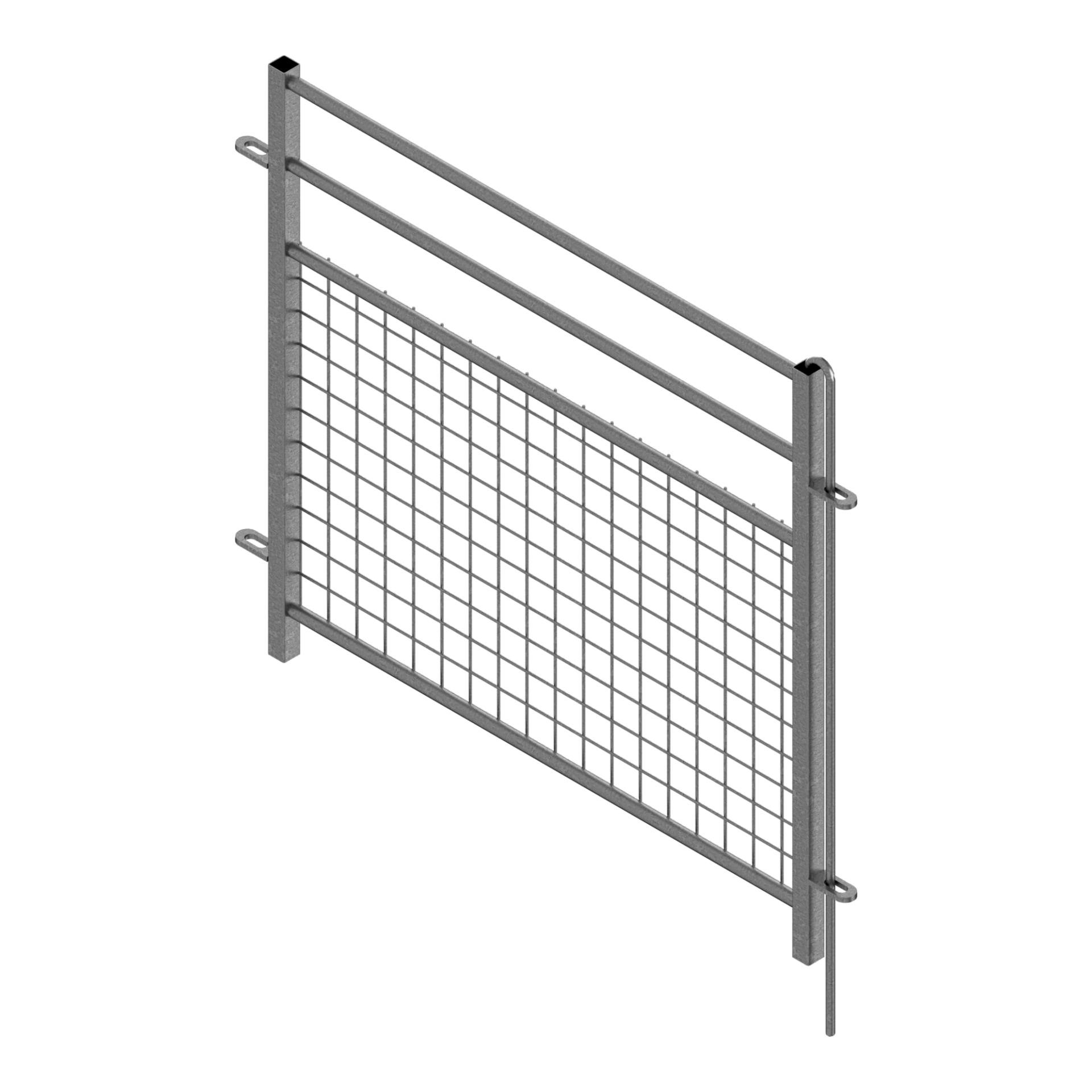 Claie semi-grillagée avec barre de raccordement