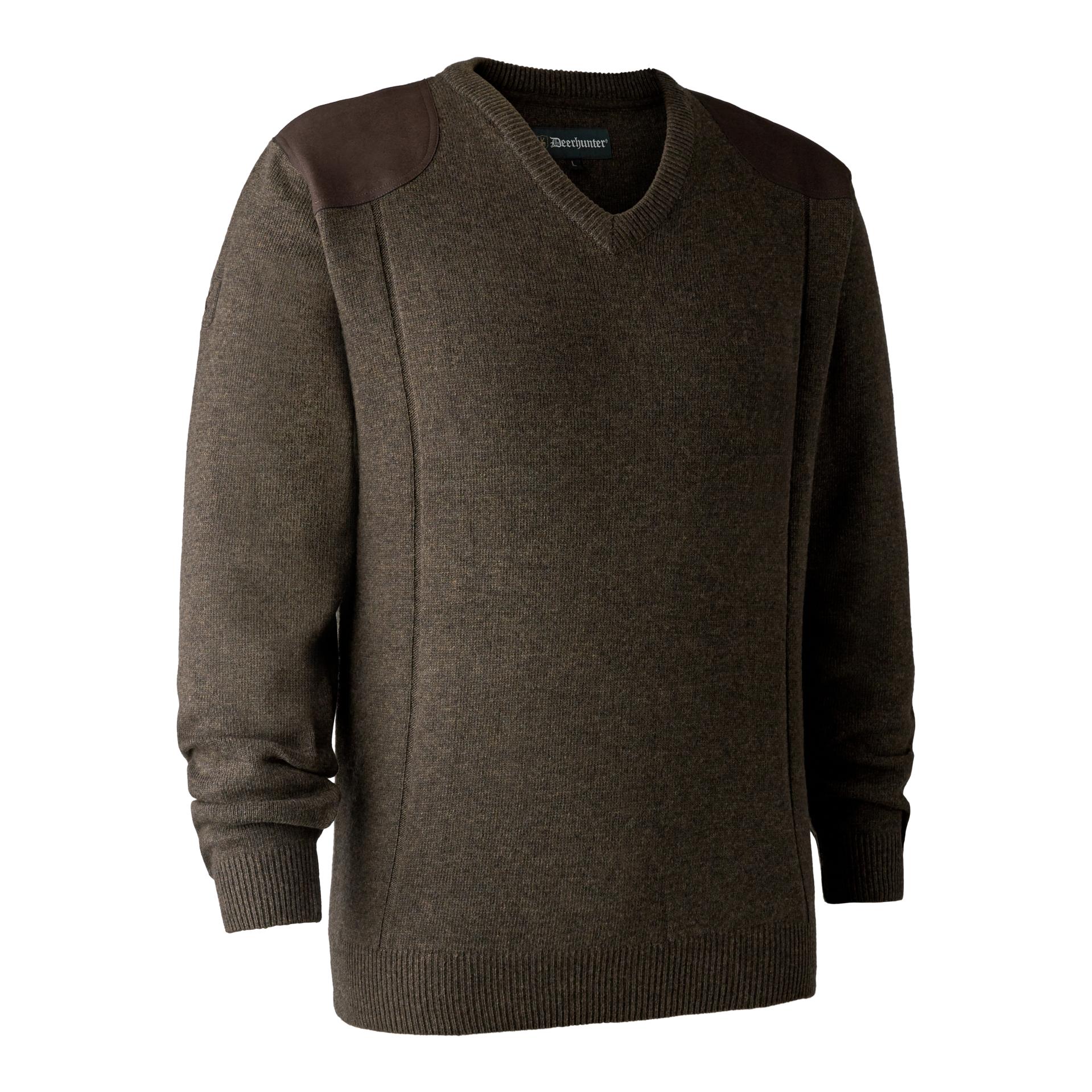 Image of Deerhunter Sheffield Pullover mit V-Ausschnitt - Dark Elm bei Hauptner.ch