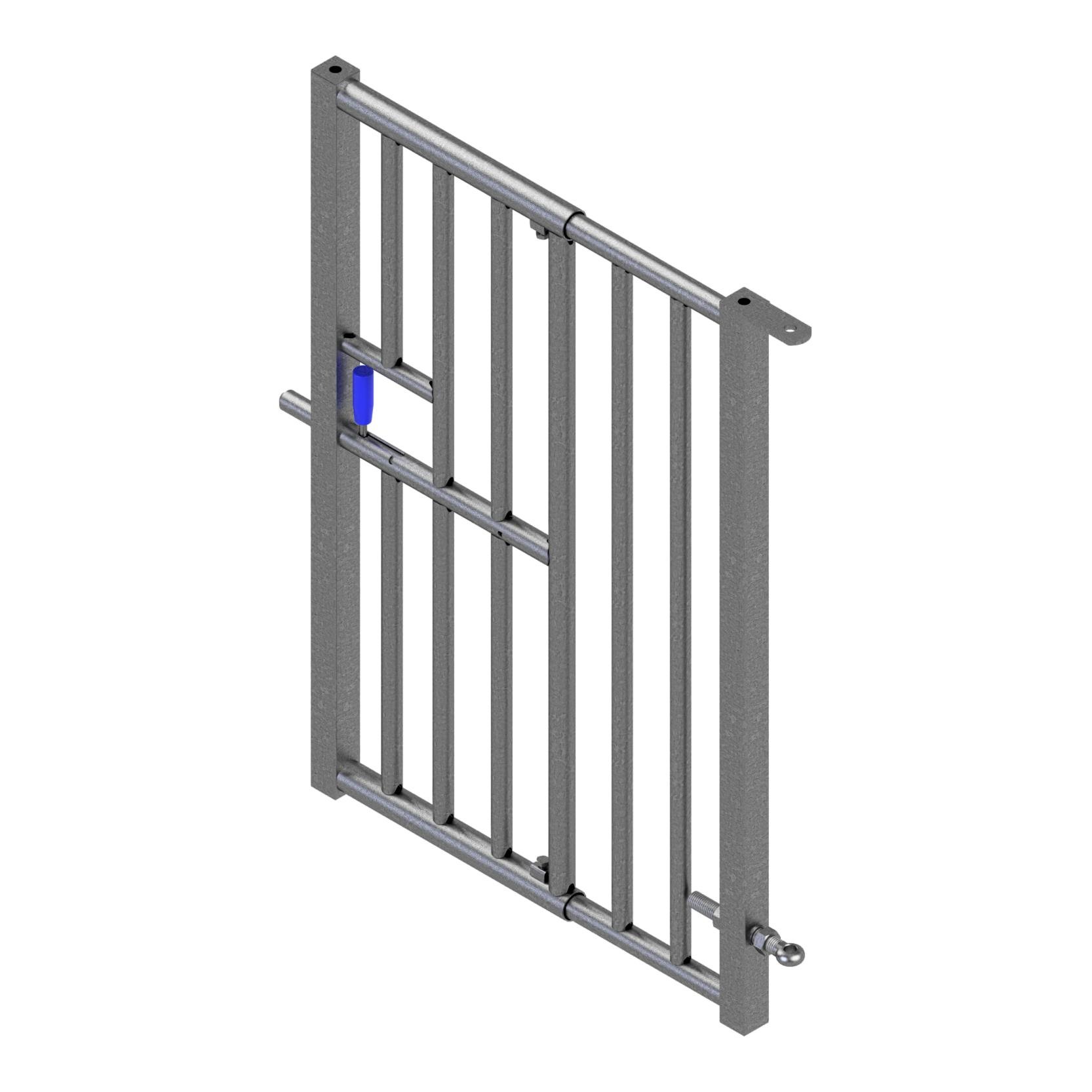 Porte de séparation à barreaux verticaux