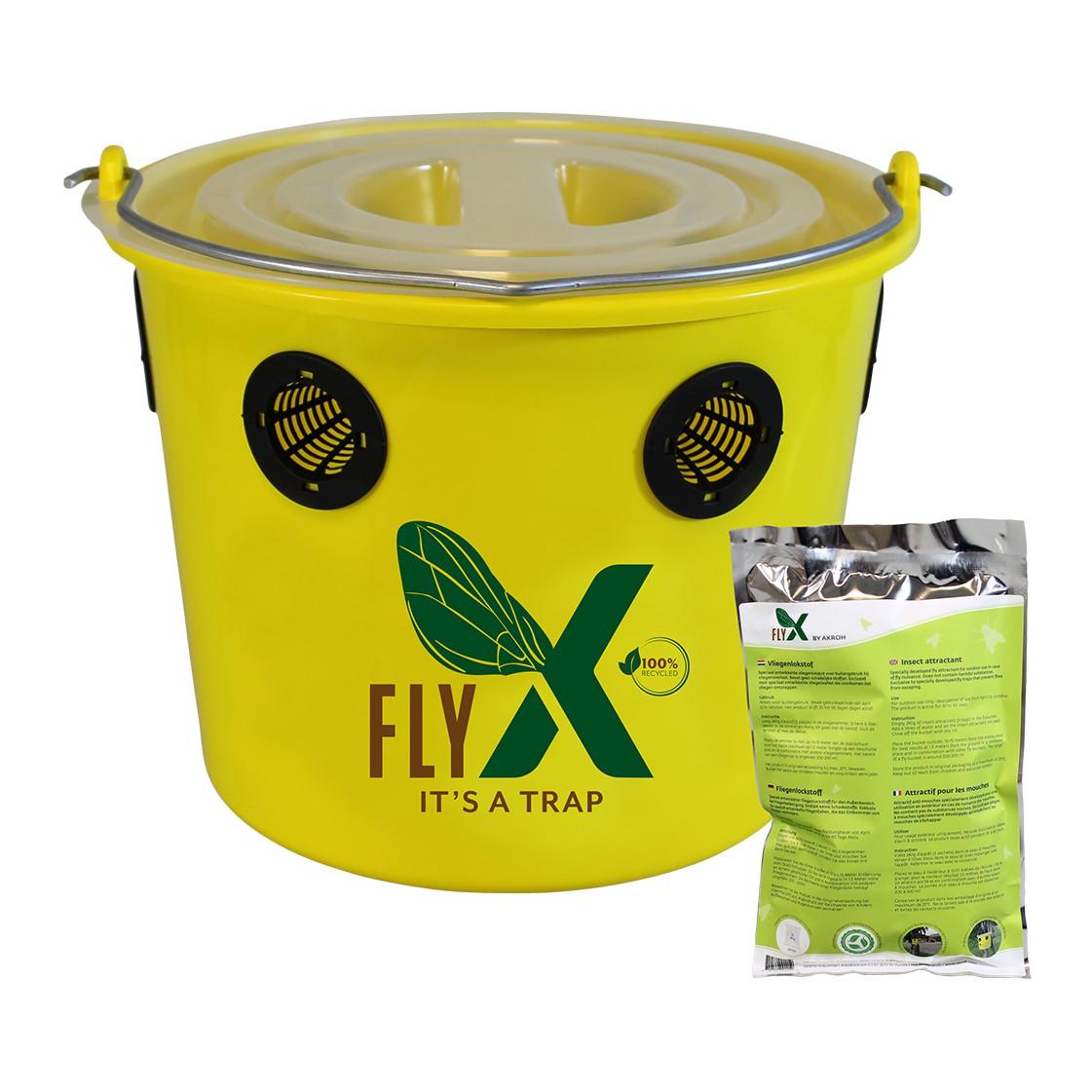 Fliegenfalle Fly X - Eimer inkl. Lockstoff