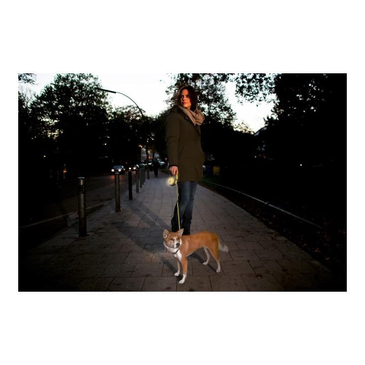 New Classic NEON Auszugsleine - schwarz/gelb